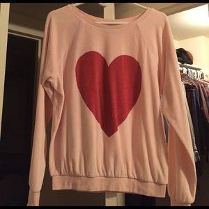 Oversized heart sweatshirt