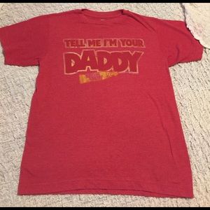 Men's small shirt "tell me I'm your daddy"