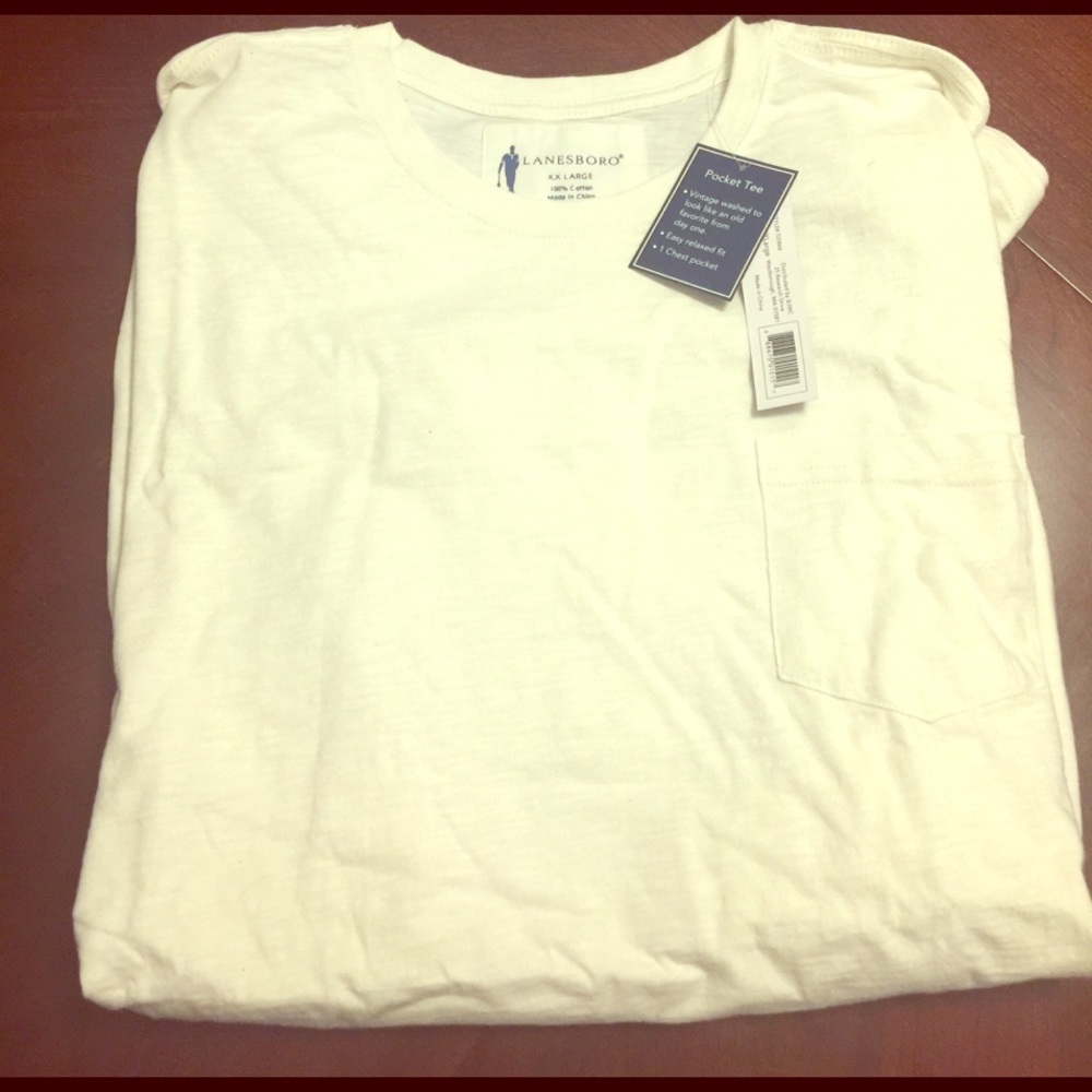 Men's XXL white short sleeve t-shirt
