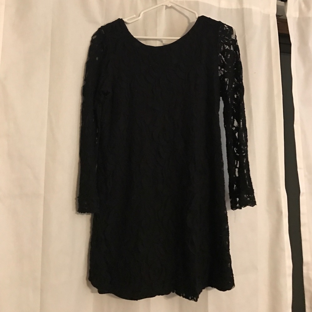 Black lace dress