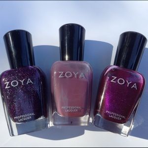 Lot of Three Zoya Nail Polishes