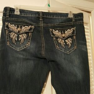 Jeans with embellishments