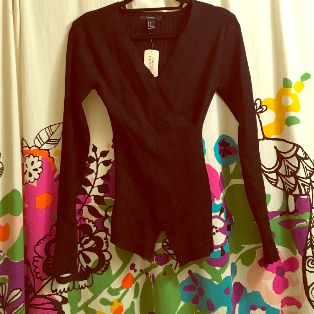 NWT Surplice sweater