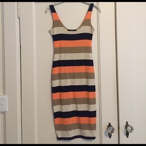 Twenty fitted midi dress