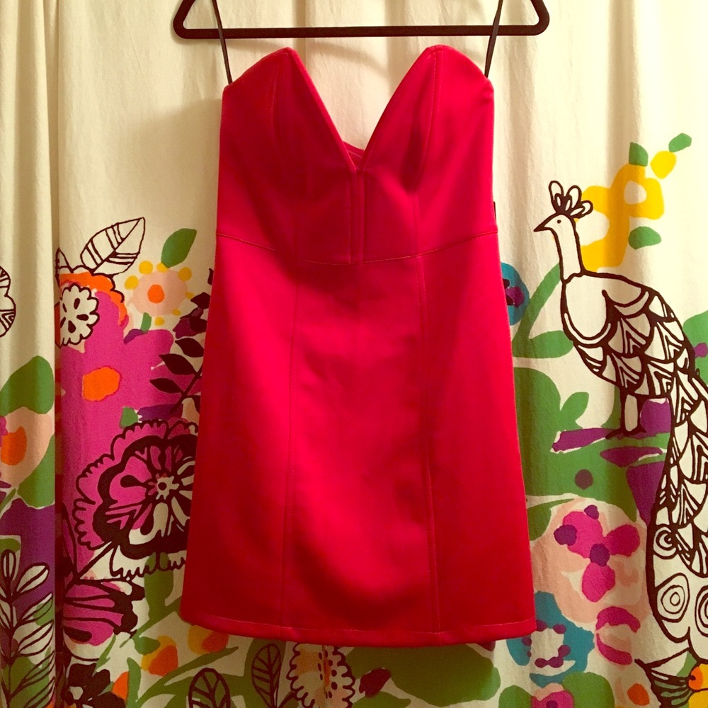 NWT Strapless sexy red dress