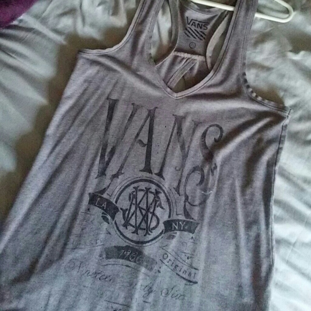 Gray vans tank top