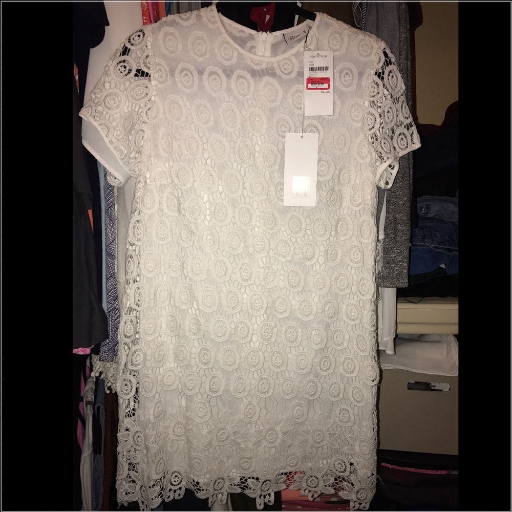 Nordstorm Clove White Embroidered Dress