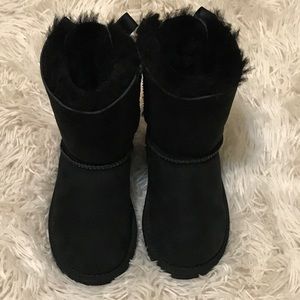UGG Australia toddler Black Bailey Bow boot