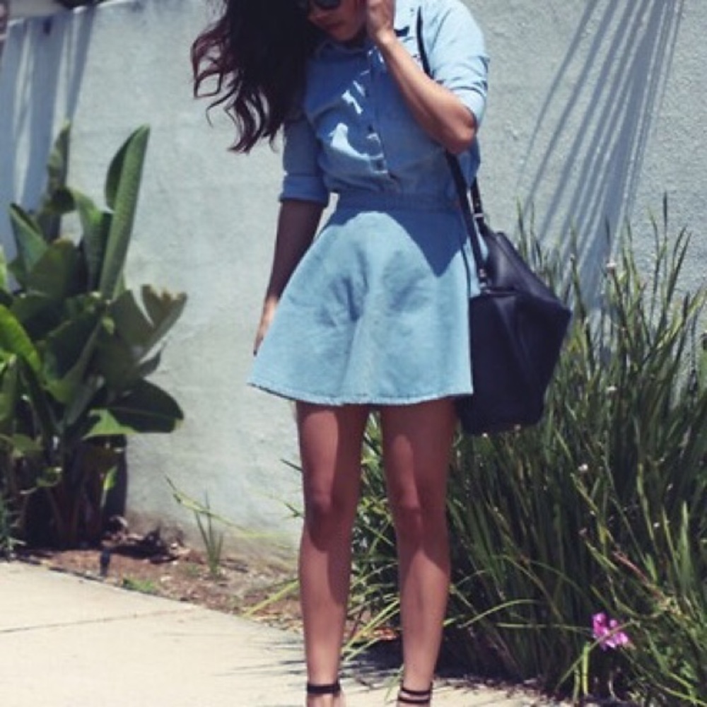 Jean circle skirt