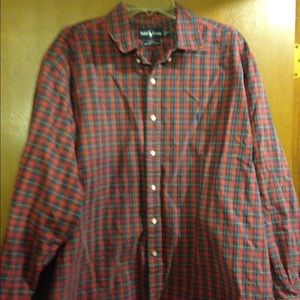 Men's Ralph Lauren Button Down Long Sleeve Shirt.