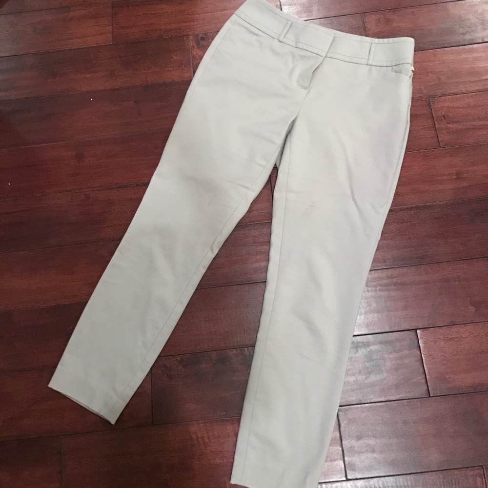Ivanka Trump Gray Slim Pants, Size 8