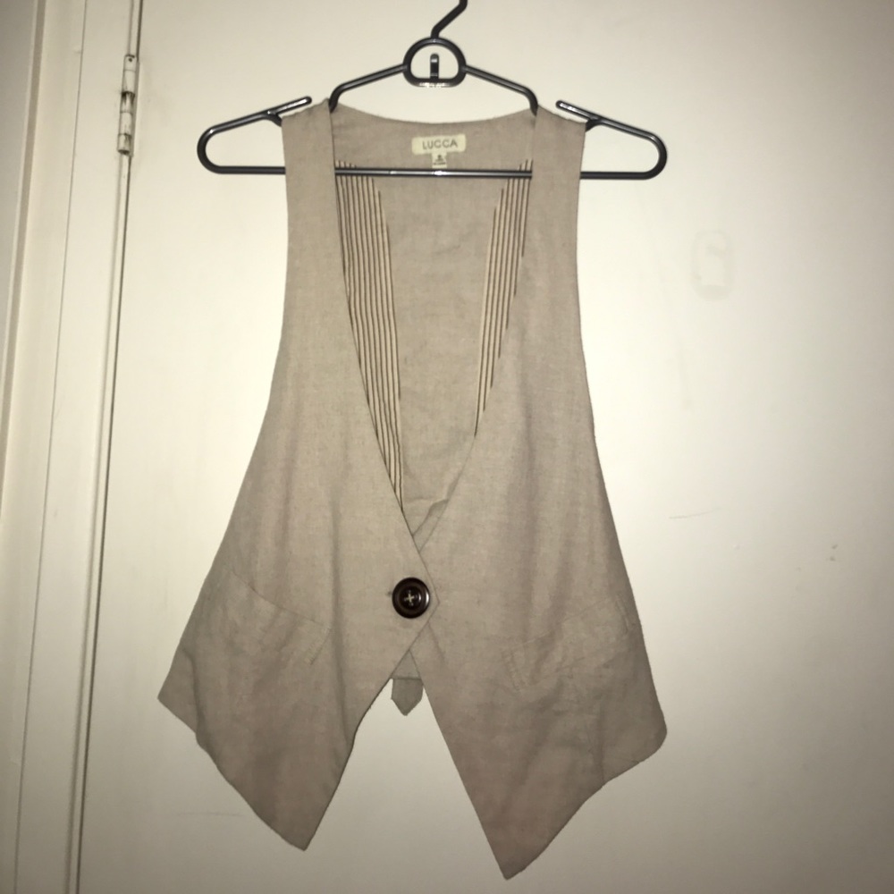 Cream vest