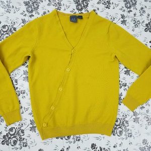 Armani Exchange Cross Heart Button Wool Sweater XS