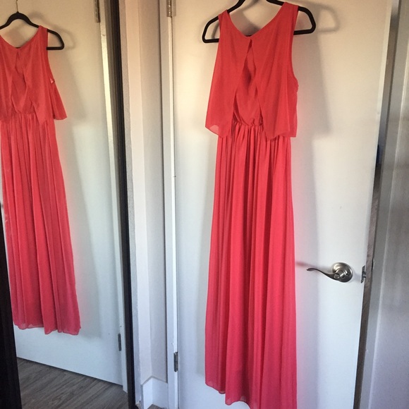 Hot Pink Maxi Dress - Picture 3 of 4