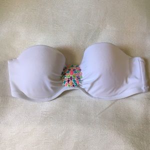 Victoria's Secret white bikini top push-up