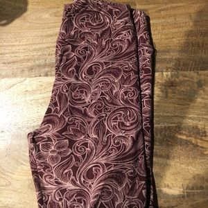 OS Lularoe Flower Leggings