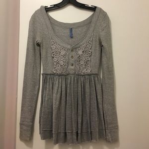 Free People waffle top
