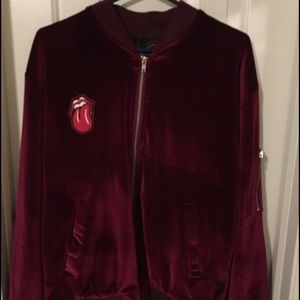 Forever 21 Velour Bomber
