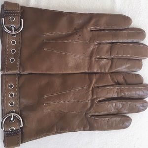 Women's Coach Leather Gloves