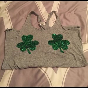 VS PINK shamrock tank top