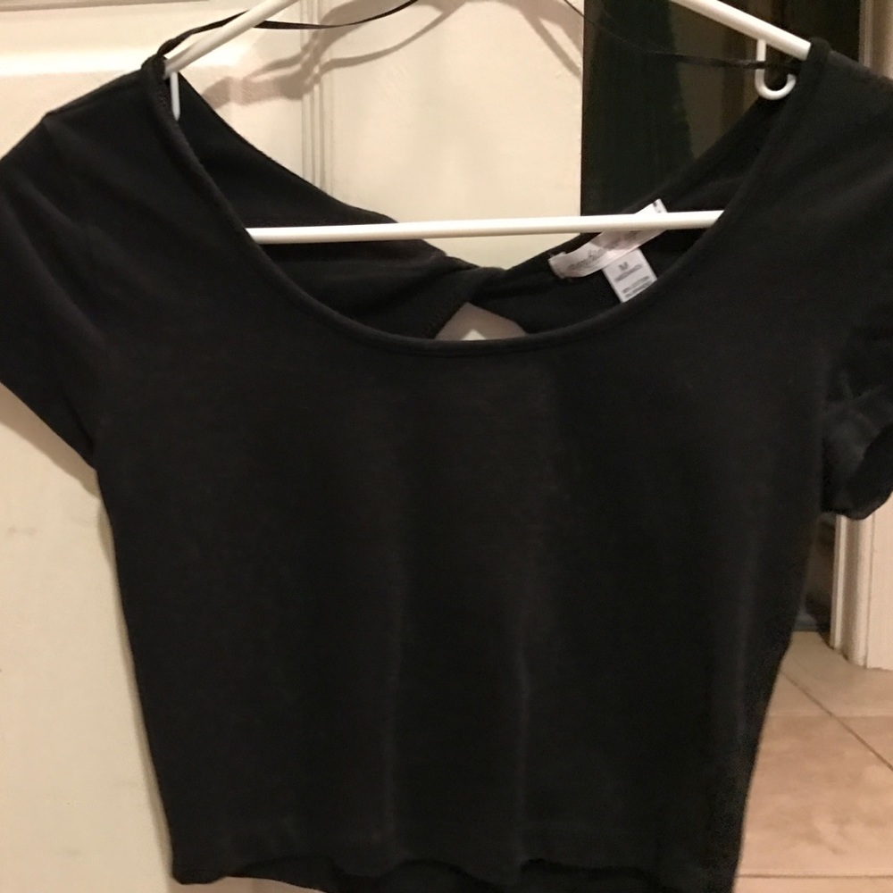Black crop top