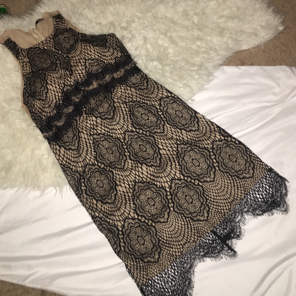 Black lace dress