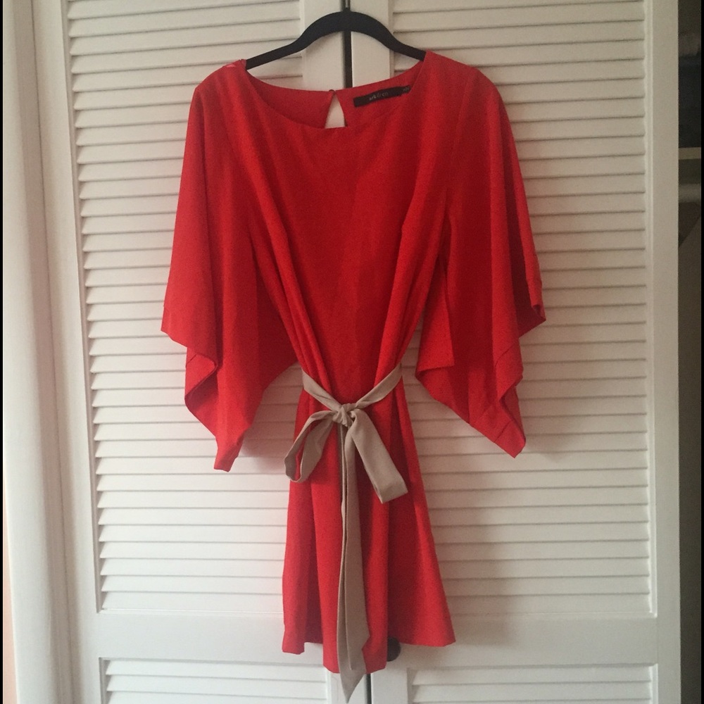 Kimono sleeve cocktail dress