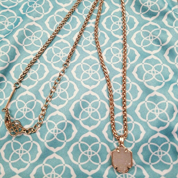 *SOLD* Rose Gold / Drusy Oliver - Picture 1 of 2