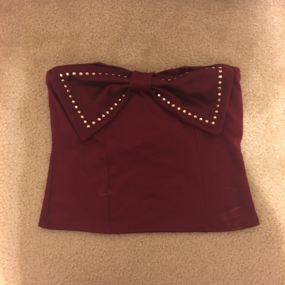 Flower front crop top