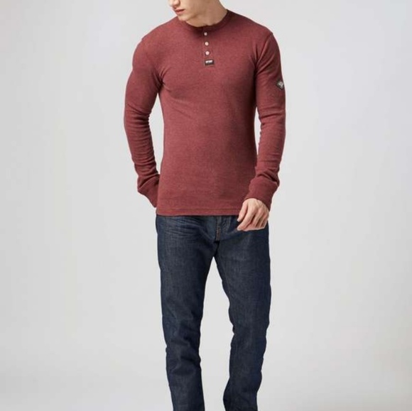 mens red henley