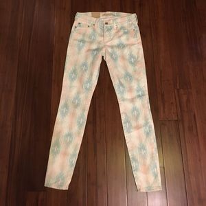 Big Star Printed Stretch Denim size 27 skinny jean