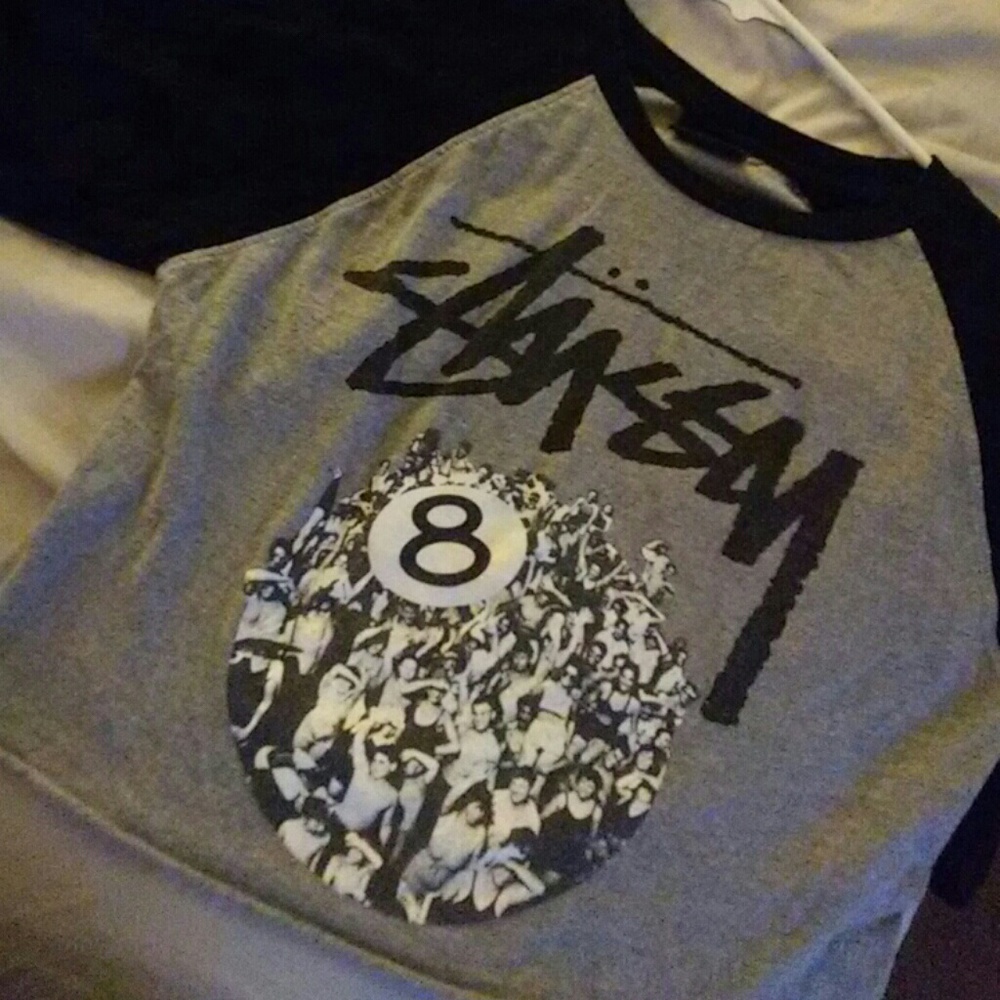 Stussy half sleeve crop top!