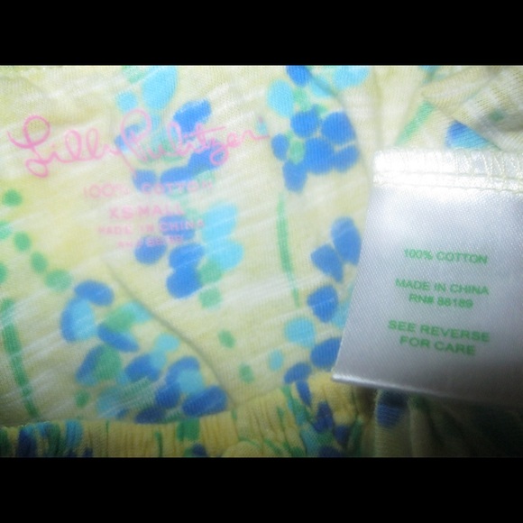 SOLD! Lilly Pulitzer Printed Slub Wynne Ruffle Top - Picture 5 of 5