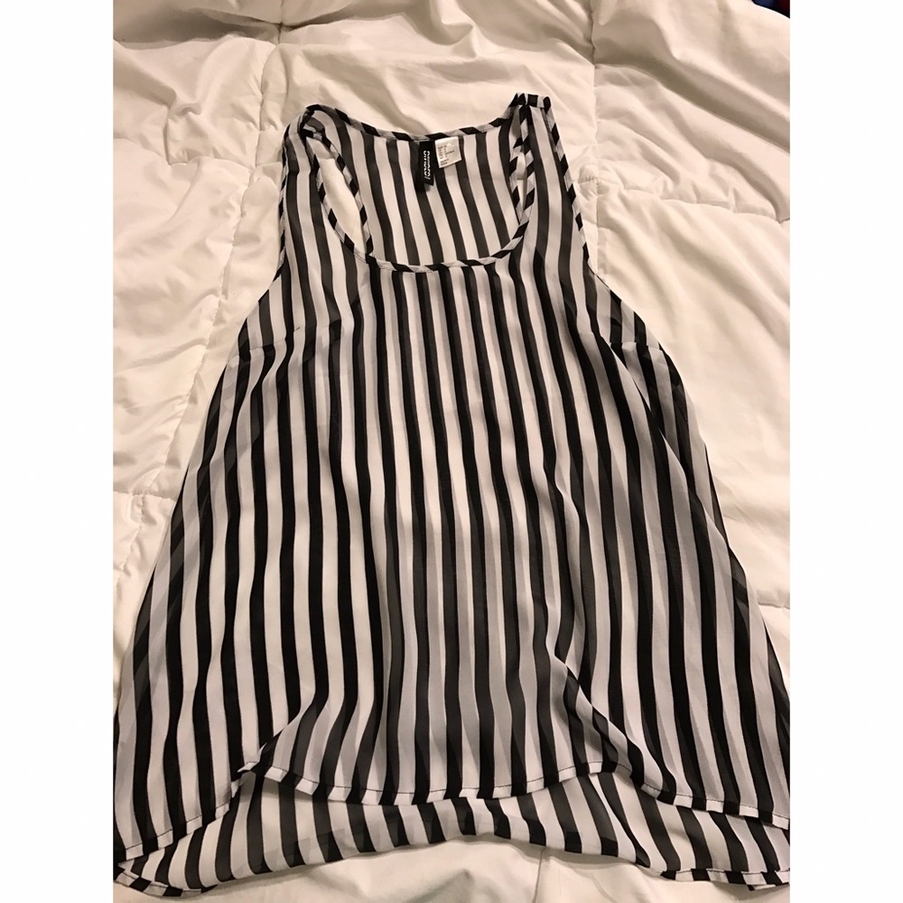 Sheer racer back top