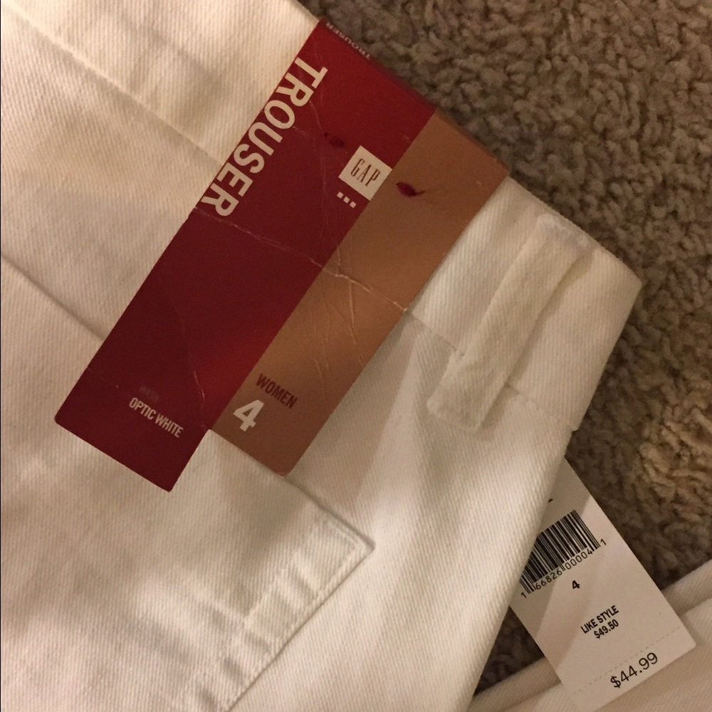 NWT Gap Factory white trouser jeans