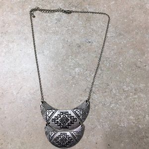 Aztec print necklace!