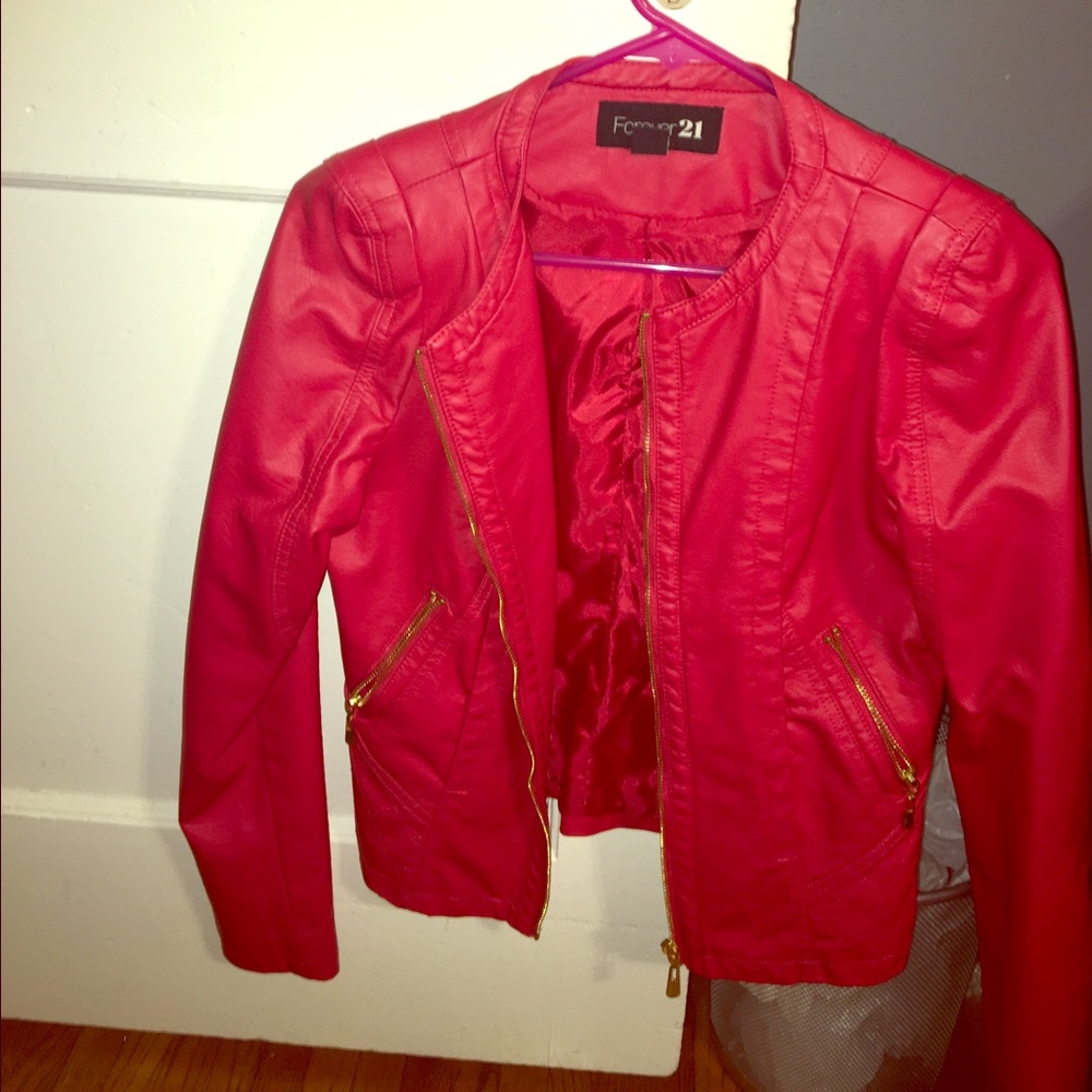 Forever 21 faux leather jacket