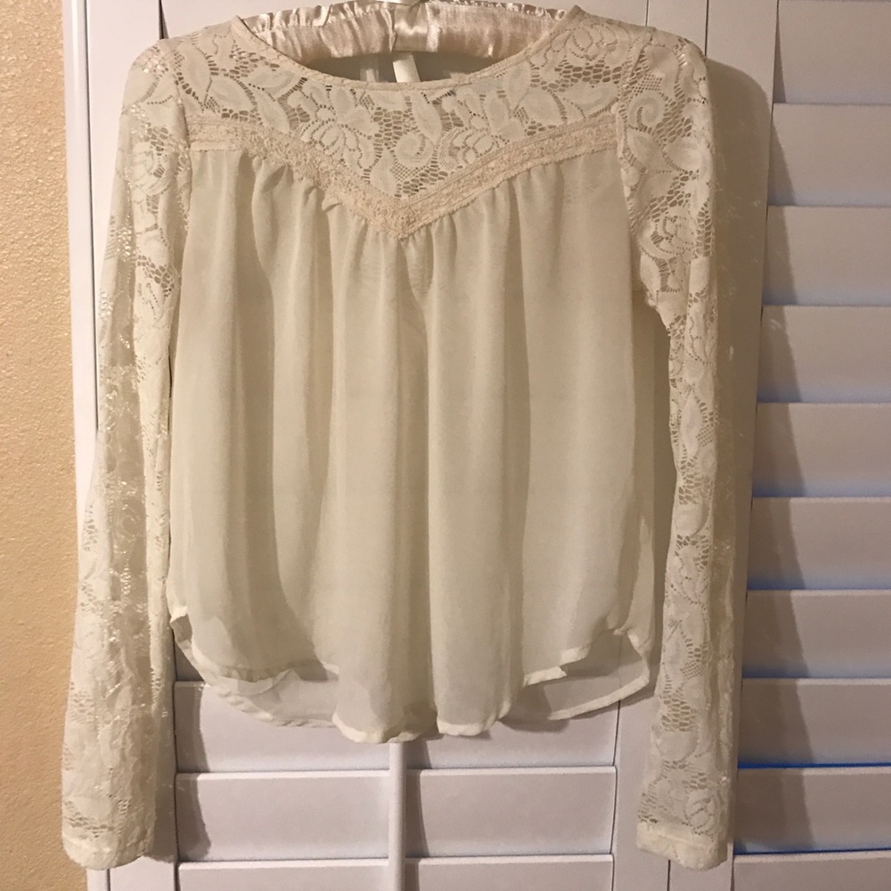 Sheer Long Sleeve Top