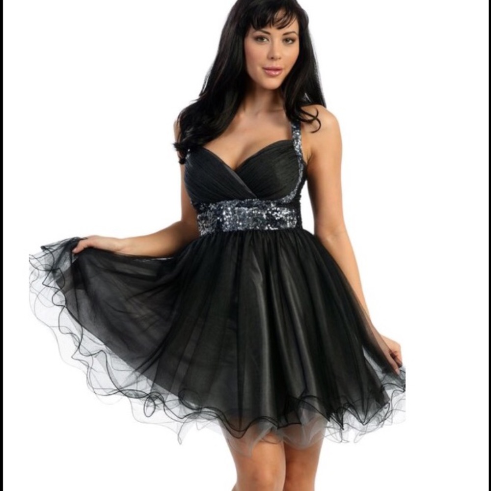MayQueen Couture, style #MQ657, black.