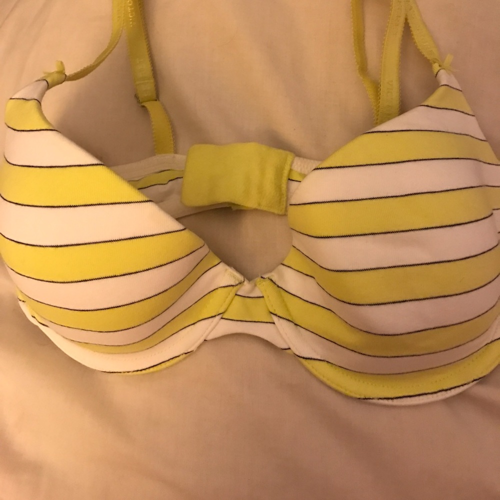 Victoria Secret Lined Demi bra 34D 93% cotton