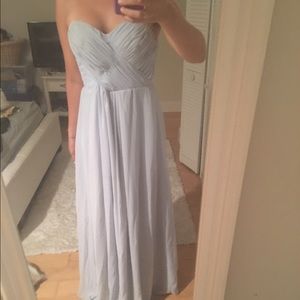 Light blue Chiffon Formal Maxi- prom or bridesmaid