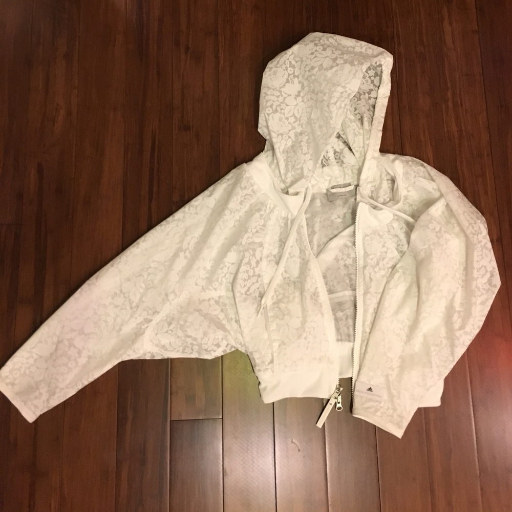 Adidas by Stella Mccartney light wt cropped jacket
