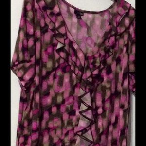 Reduced! Short sleeve ruffle shirt