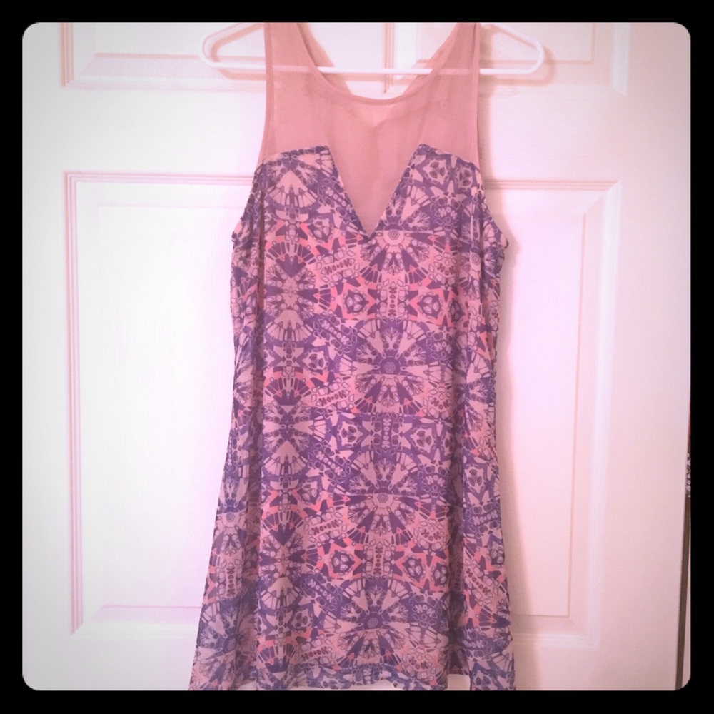 Gianni Bini sheer print dress