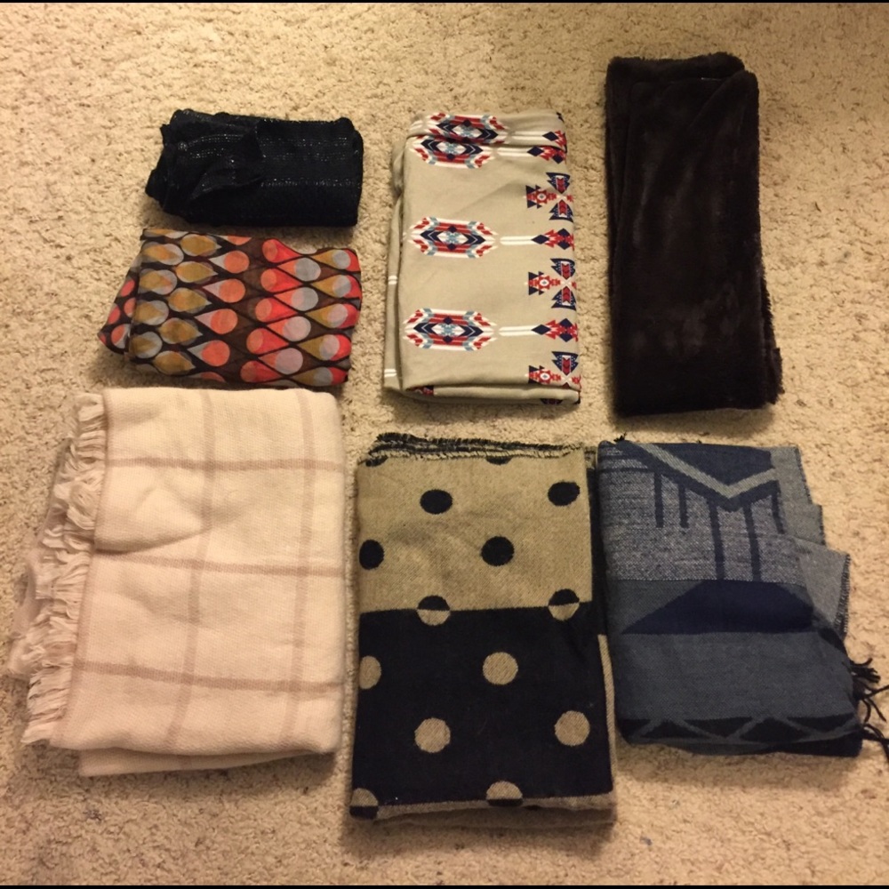 Winter and spring scarves