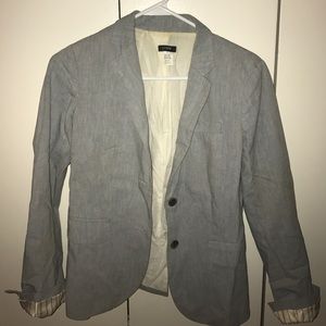 J. Crew Chambray Blazer