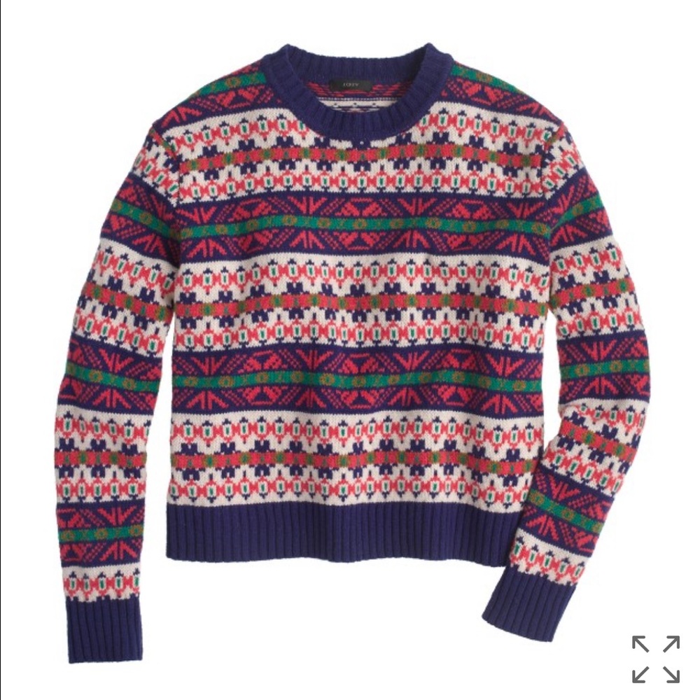 J. Crew 100% lambswool boxy fit sweater