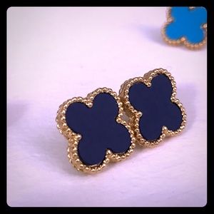 Van Cleef earrings navy