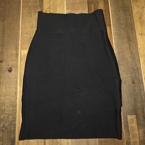 BCBG black bandage skirt
