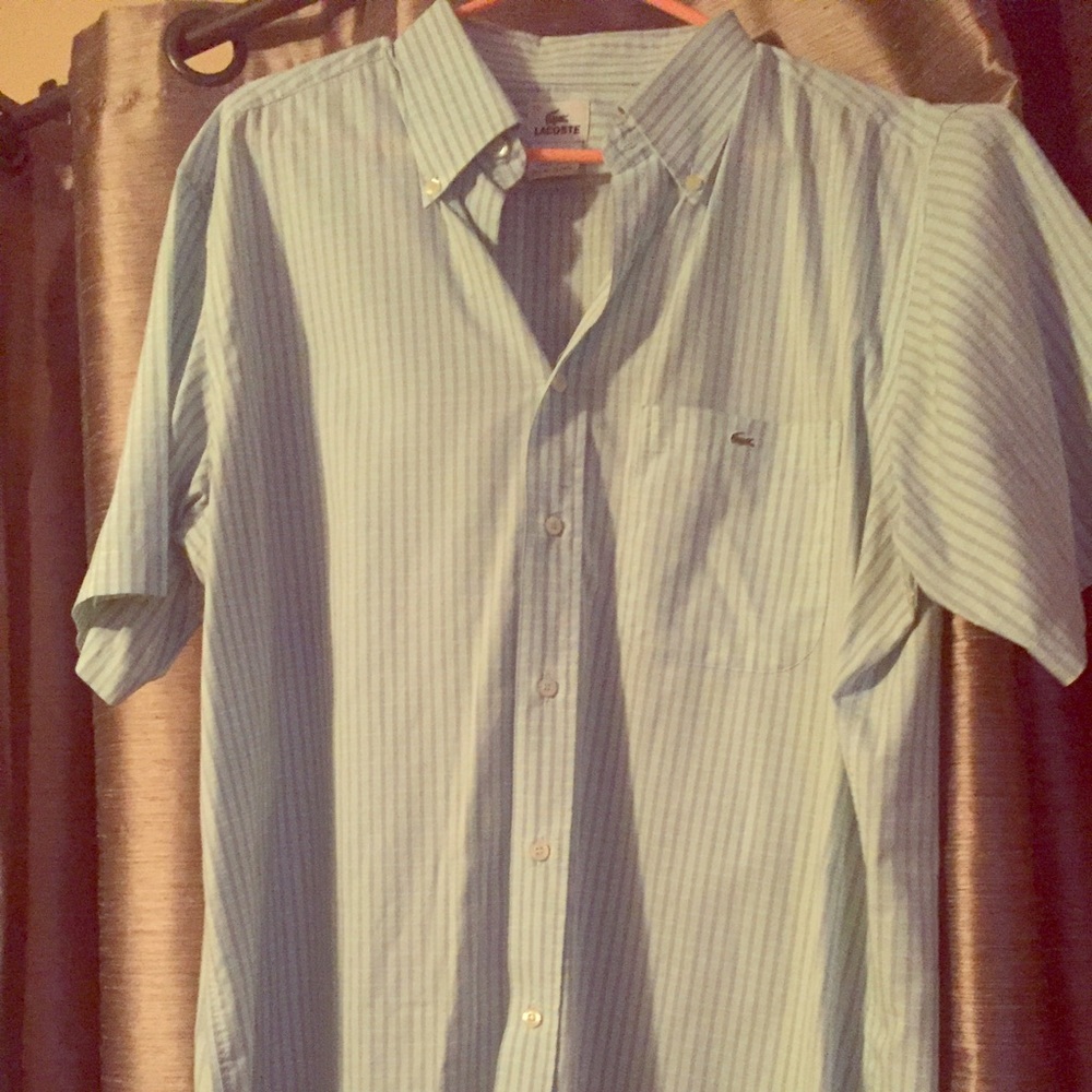 Mens Lacoste dress shirt. Short sleeve